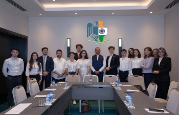 Ambassador meeting with the Association of Young Diplomats from Moldova