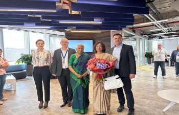 Ambassador's Visit to INFOSYS Romania on 8th May 2025