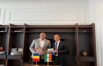 Ambassador Dr. Manoj Kumar Mohapatra met Vice President of the Timi&#537; County Council