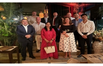 Ambassador's meeting with The Union of Bilateral Chambers of Commerce from Romania in India