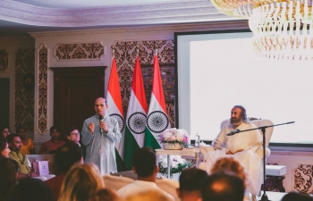 Visit of Gurudev Sri Sri Ravi Shankar to India House, Bucharest