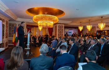 Hon'ble Minister of State Jitin Prasada Joins Indian Community in Singing Vande Mataram During Visit to Romania