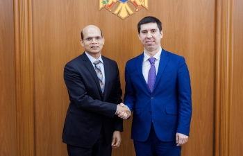 Ambassador Mohapatra Meets Deputy Prime Minister and Foreign Minister of the Republic of Moldova