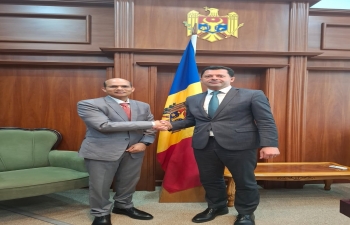 Ambassador Mohapatra Meets Moldovan State Secretary Mihov Sergiu to Discuss Bilateral Cooperation