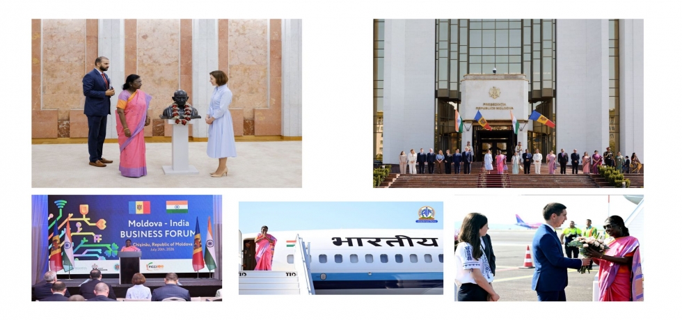 President of India Droupadi Murmu Visits Moldova