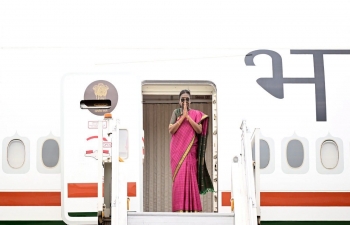 President Droupadi Murmu Emplanes for State Visits to Moldova, North Macedonia and Romania